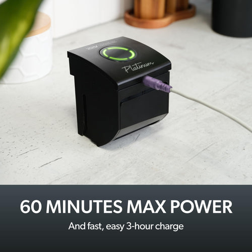 AirRAM Platinum AR46 Cordless Vacuum Cleaner - Includes Anti-Hair Wrap Brush Bar - Perfect for Carpet and Hardwood Floors - Rechargeable 22v Li-ion Battery - Lightweight (3.3 kgs.)