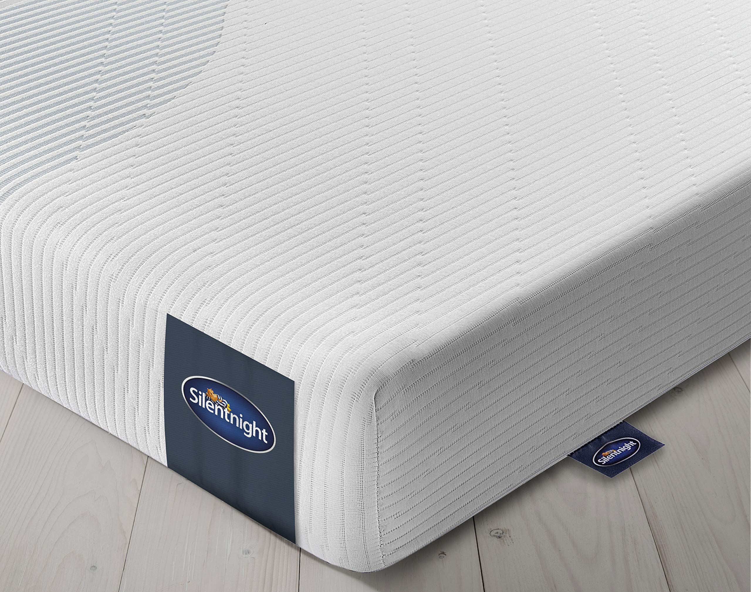 3 Zone Memory Foam Rolled Mattress | Made in the UK |Medium |King, White